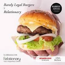 Barely Legal Burgers Menu