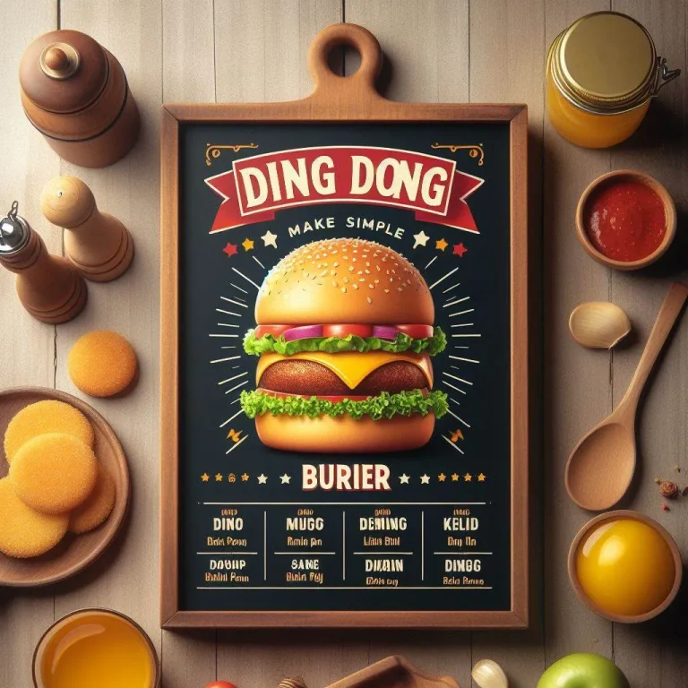 Ding Dong Burger Menu Harga Malaysia [2024 Terkini Senarai]