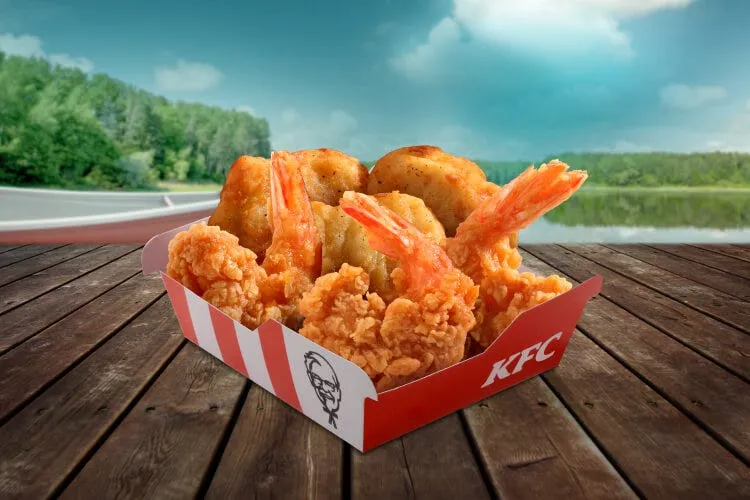 KFC bucket shrimp nuggets