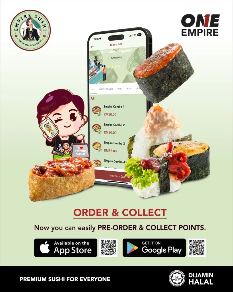 Empire Sushi Combo Boxes Menu