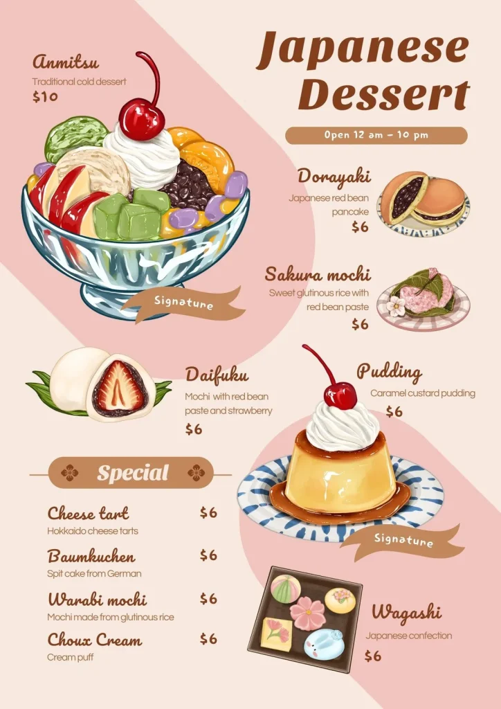 Nippon Sushi Desserts Menu