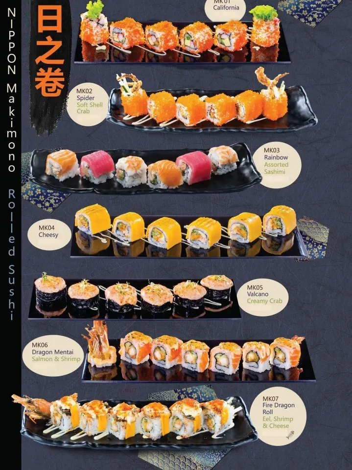 Nippon Sushi Popular Menu