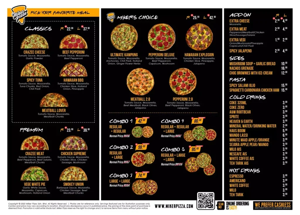 Miker Pizza PIZZA PREMIUM Menu