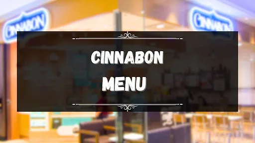 cinnabon menu