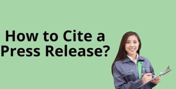 How to Cite a News Release