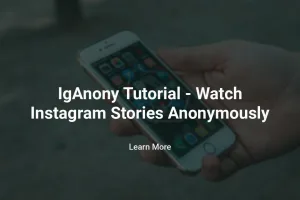 IgAnony Tutorial - Watch Instagram Stories Anonymously - MCD Menu